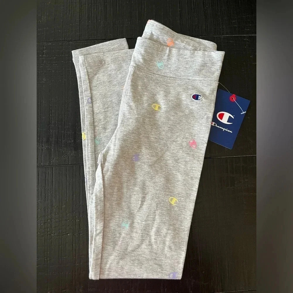 Champion Girls Size S Legging Colorful Logo